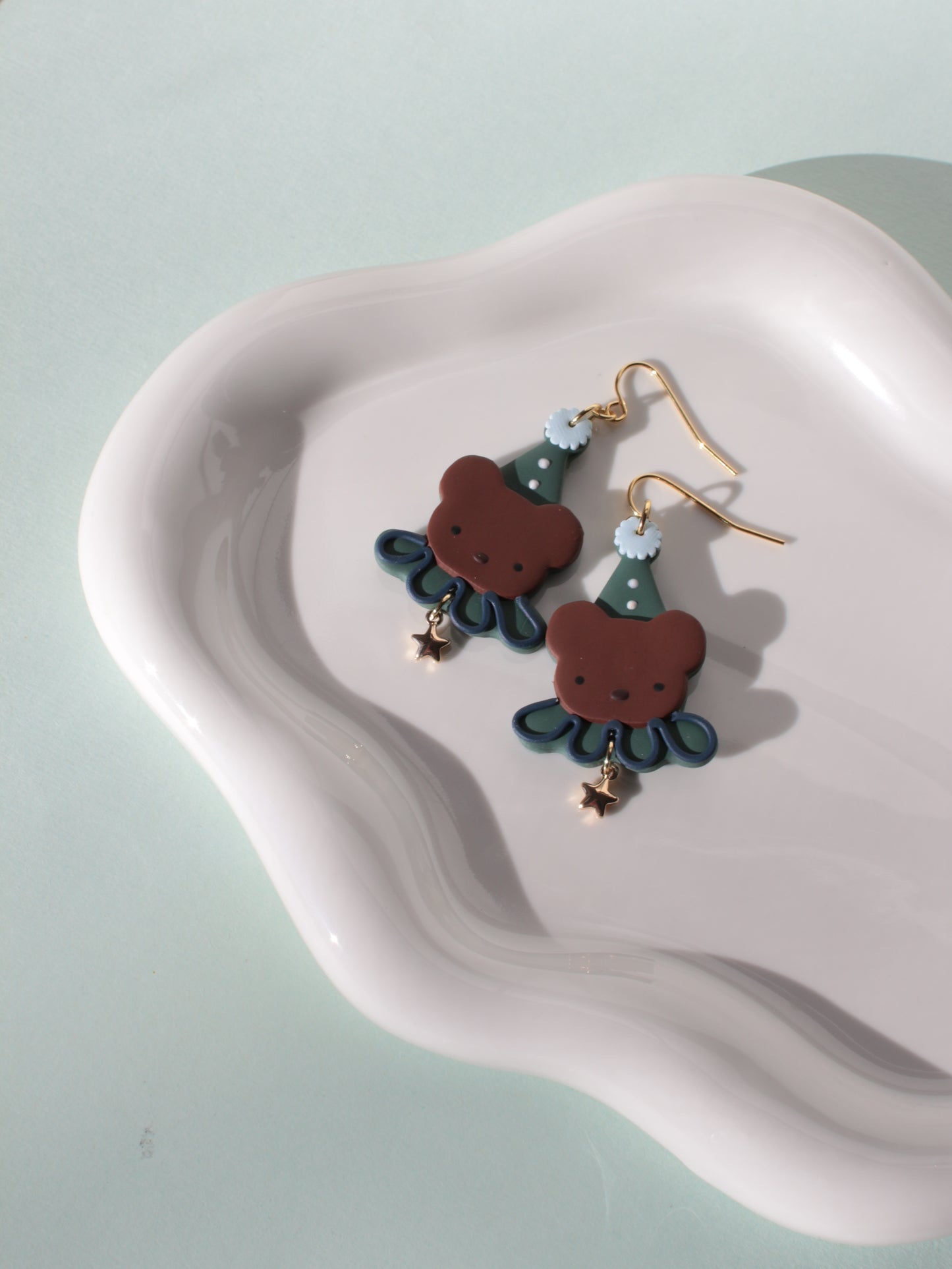 Clown Critters - Bear Earrings