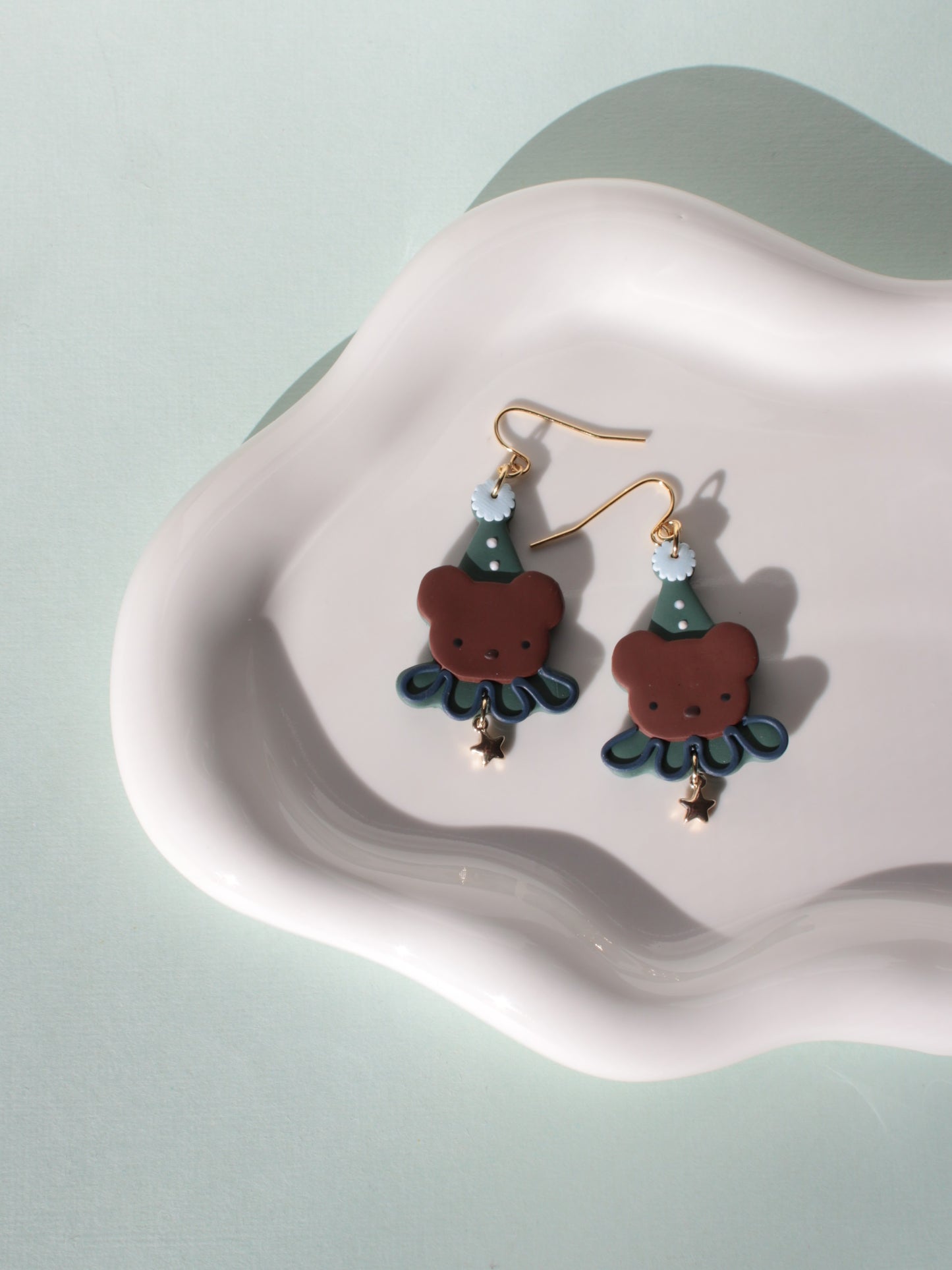 Clown Critters - Bear Earrings