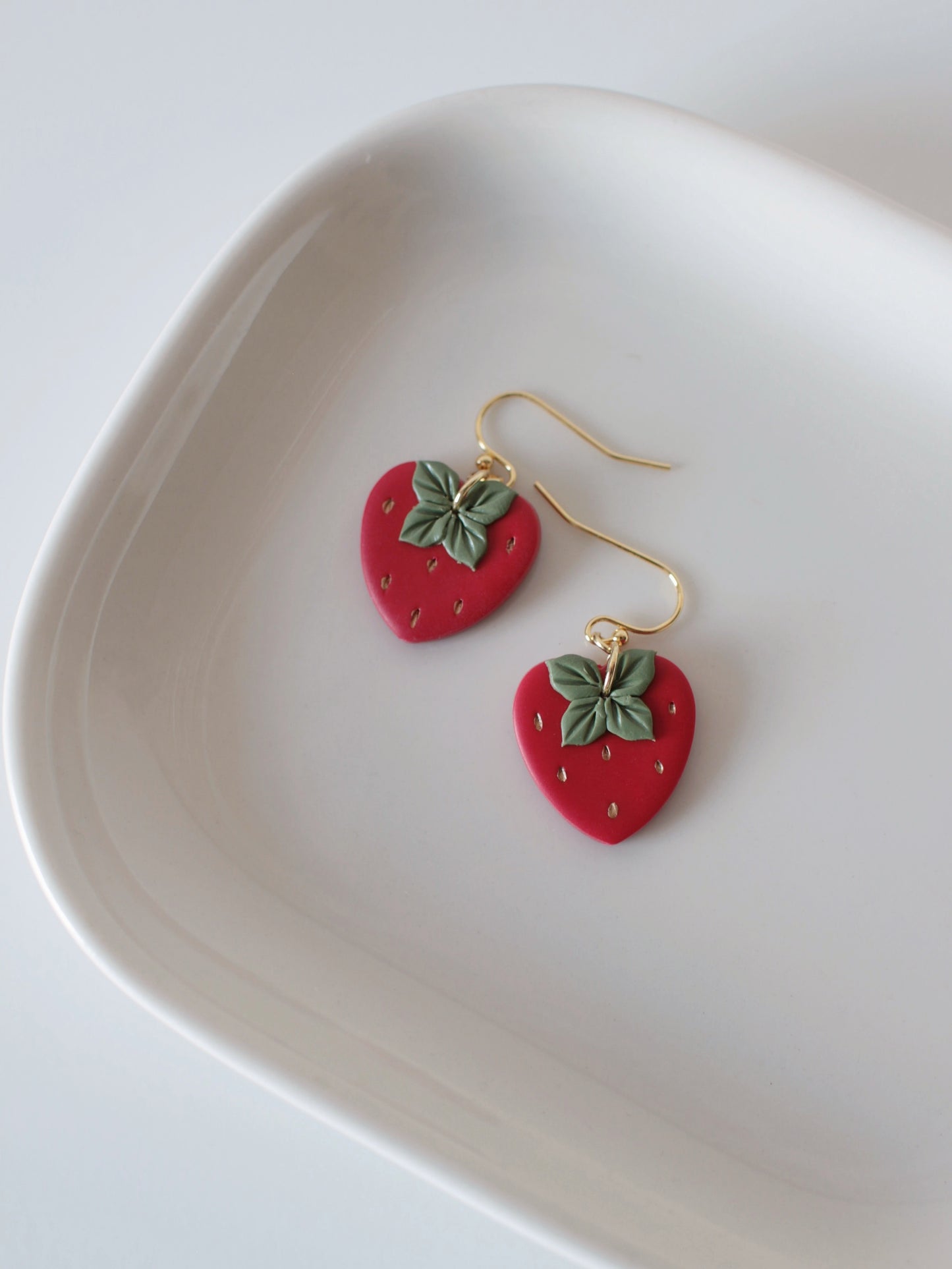 Touch of Gold - Strawberry Earrings