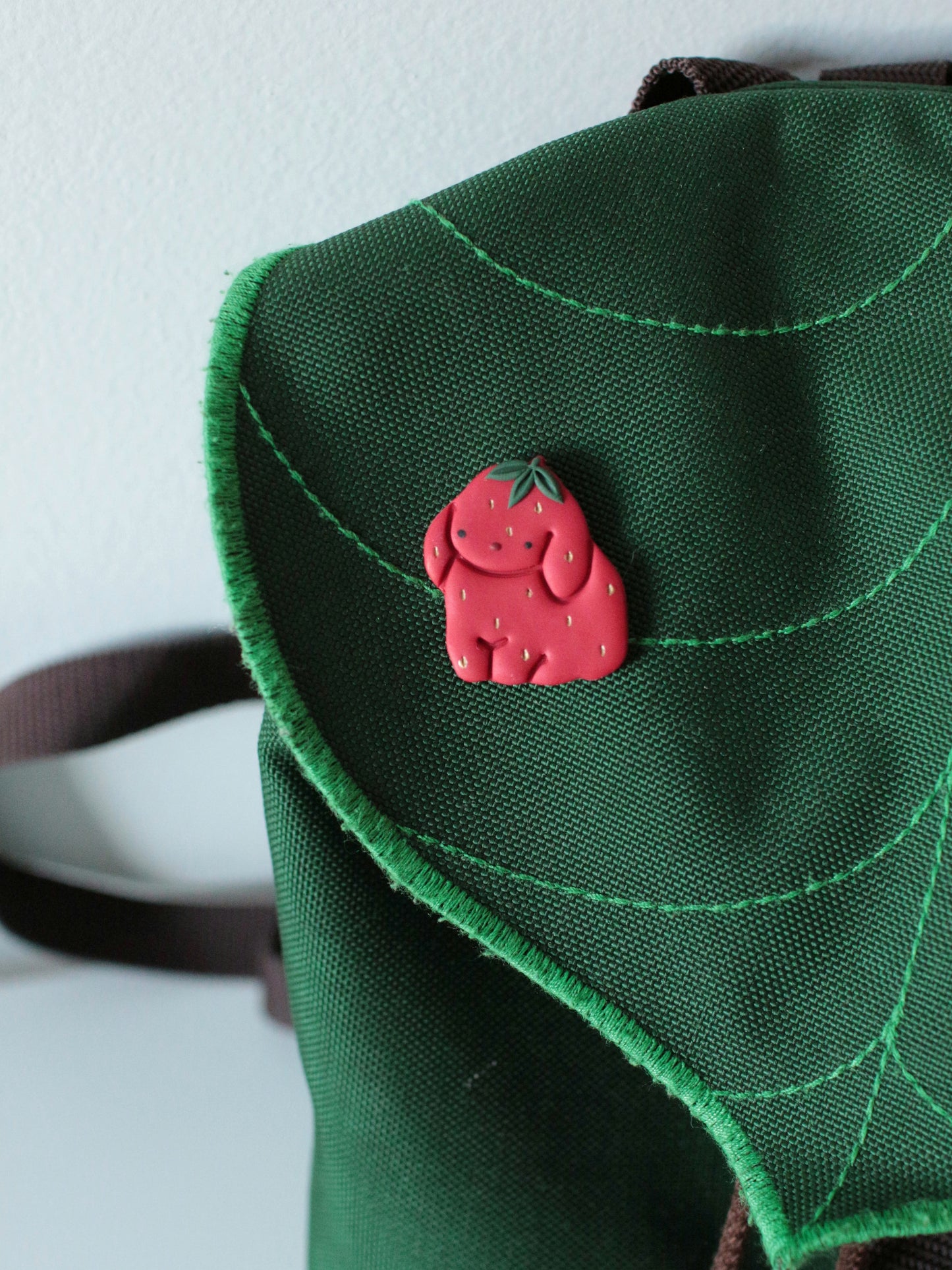 Strawberry Bunny Pin