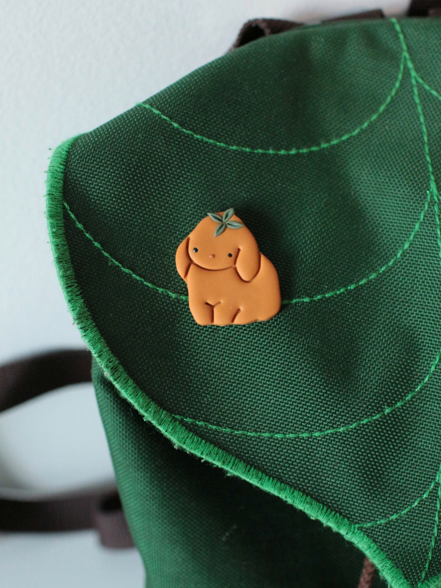 Persimmon Bunny Pin
