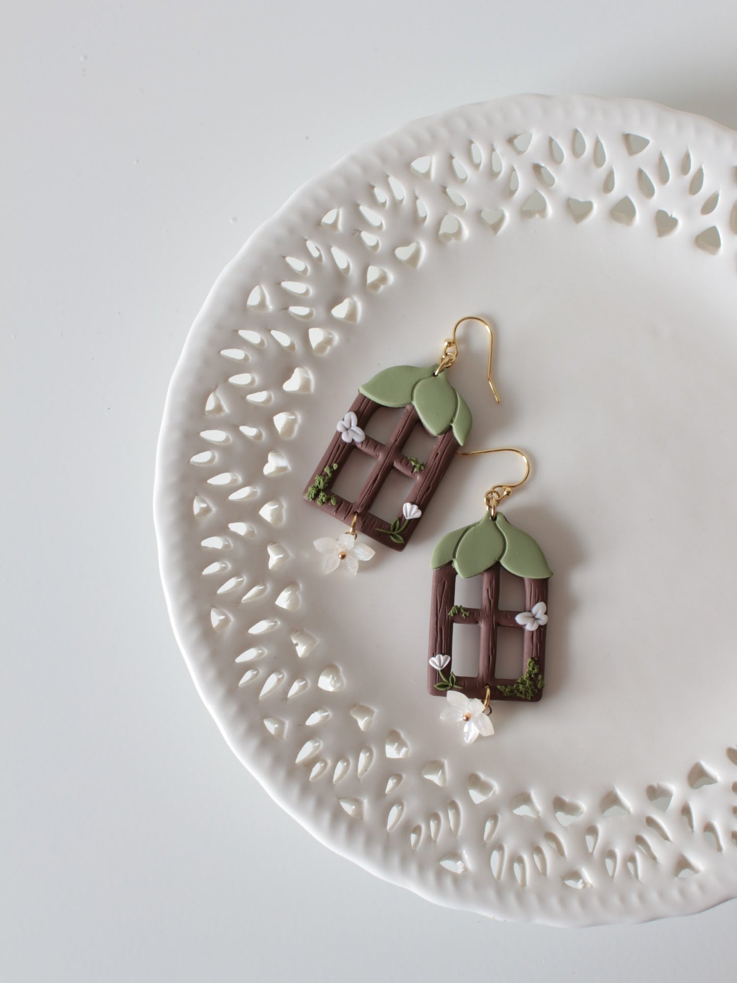 Petal Panes - Cottagecore Earrings