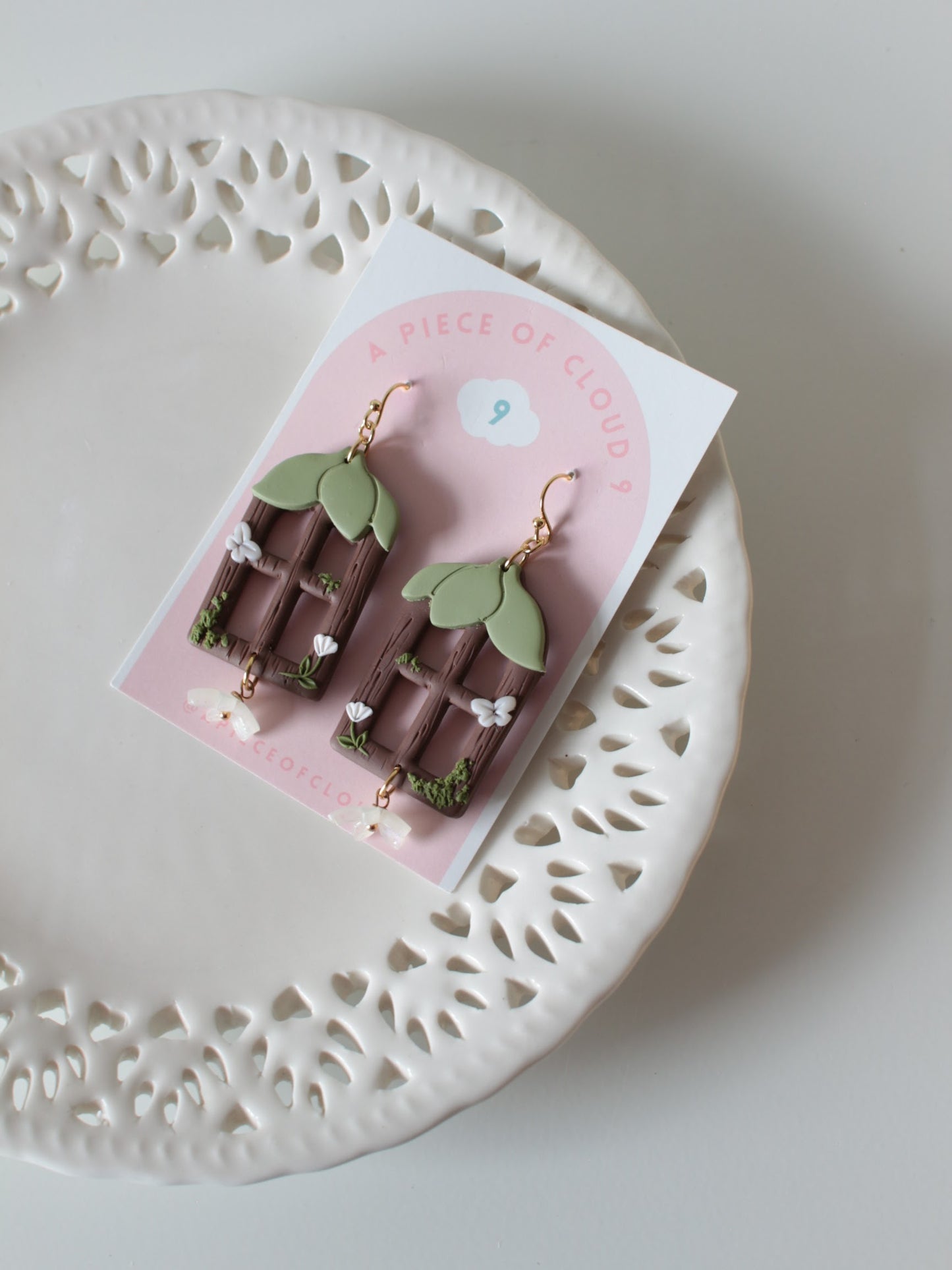 Petal Panes - Cottagecore Earrings