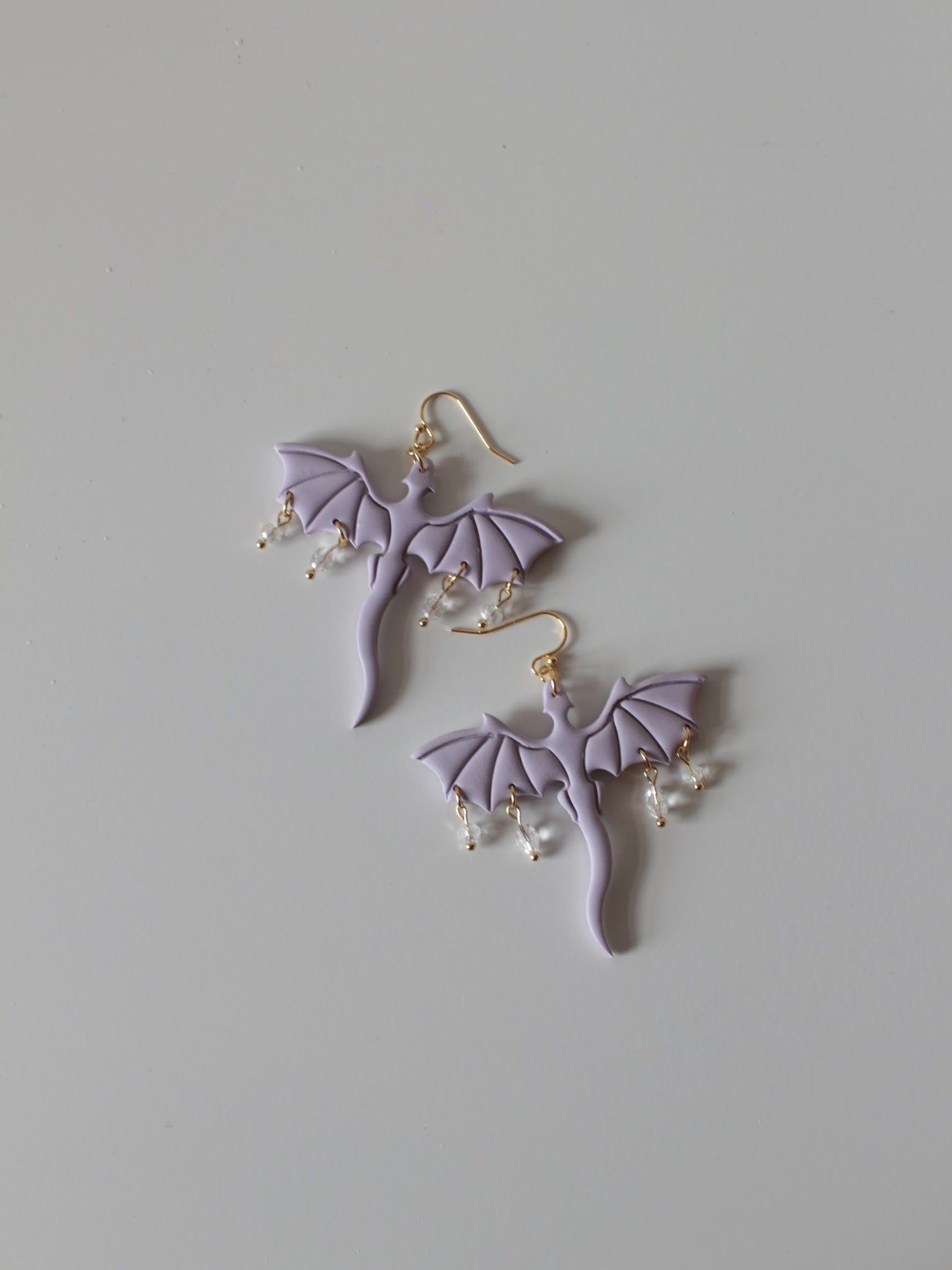 Velvet Scales in Lavender - Dragon Earrings
