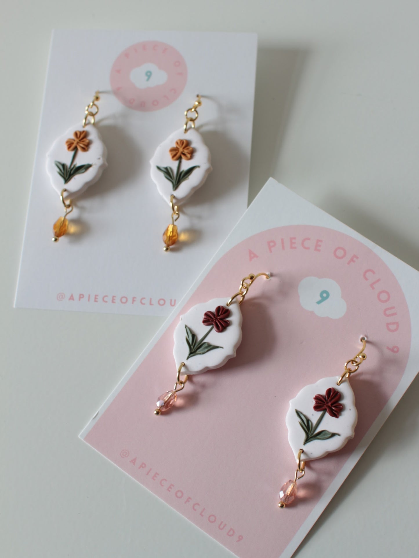 Jacquard Fluer - Floral Earrings