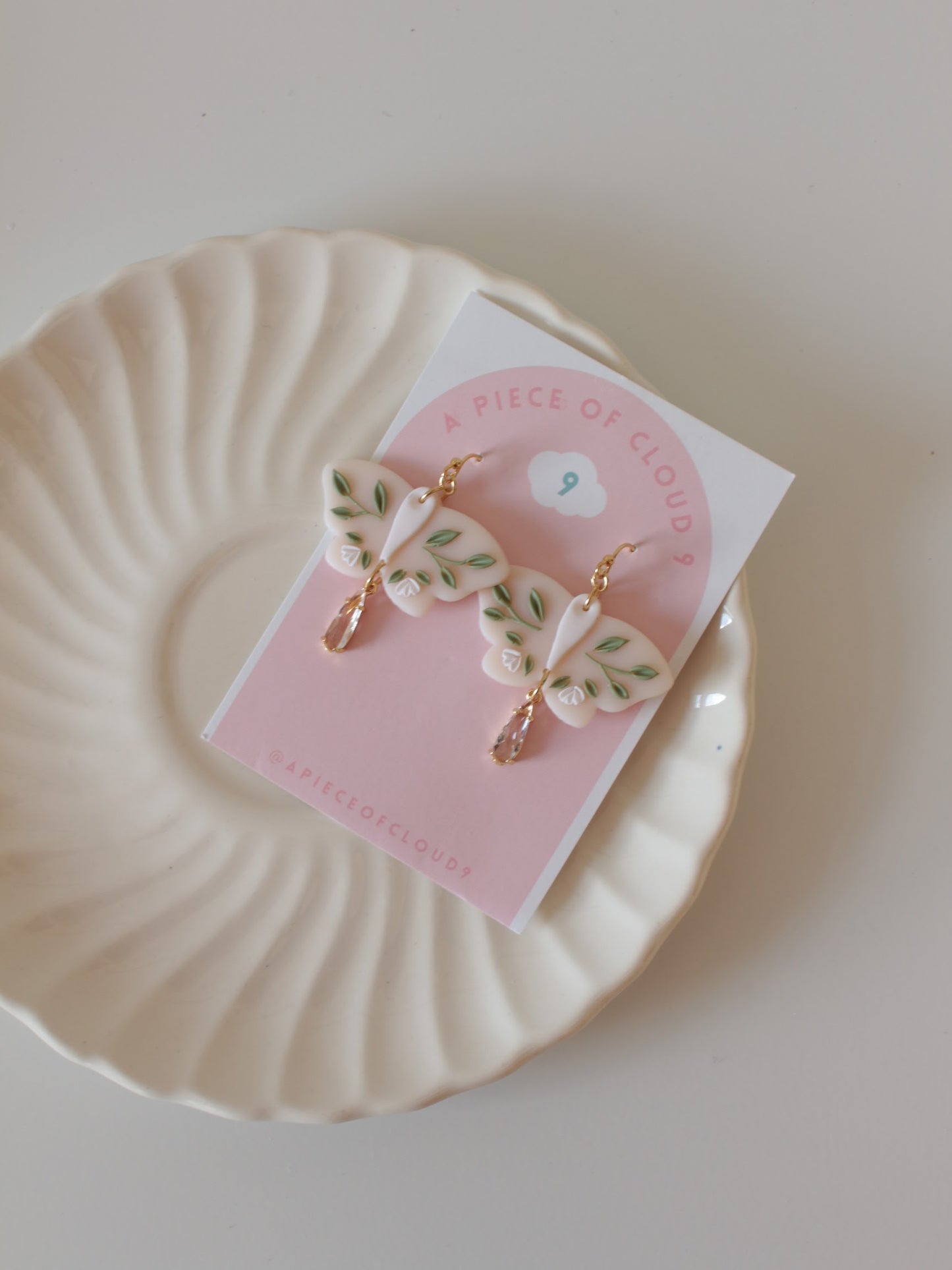 Guilded Vines - Moth Earrings