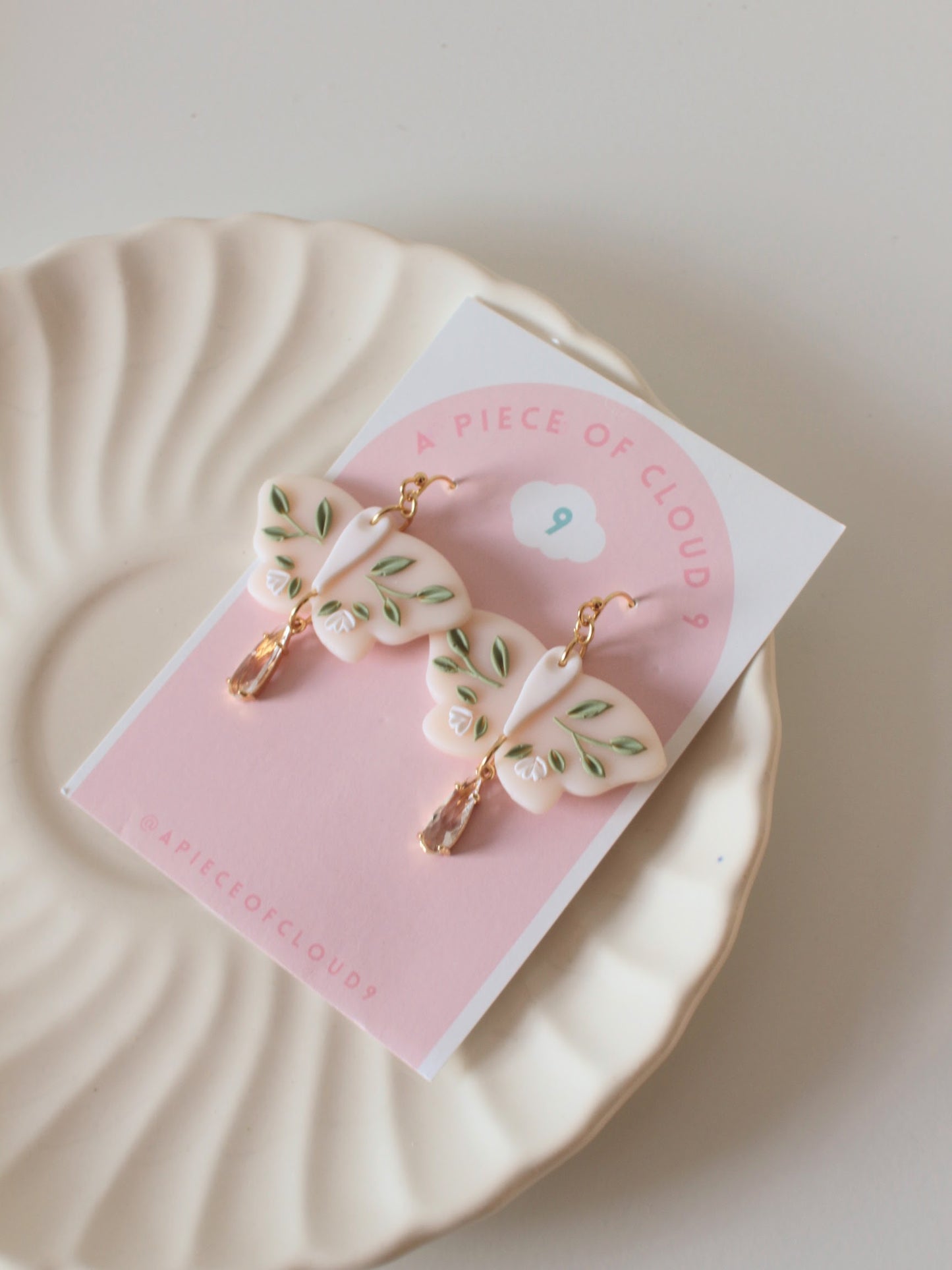 Guilded Vines - Moth Earrings