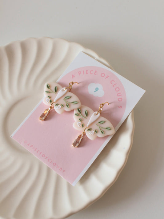 Guilded Vines - Moth Earrings
