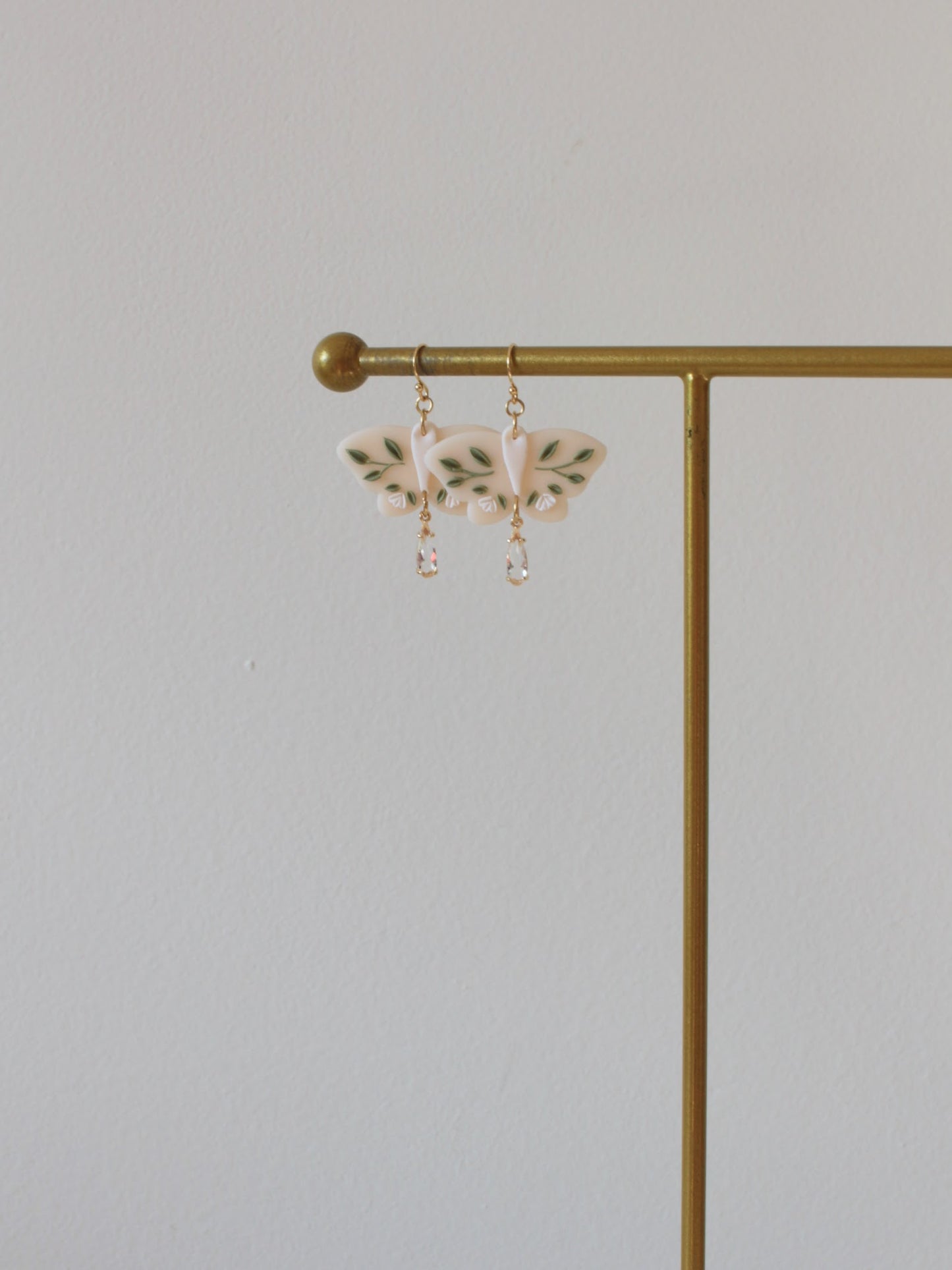 Guilded Vines - Moth Earrings