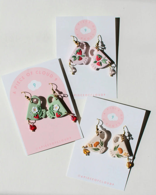 Dainty Teacup Earrings