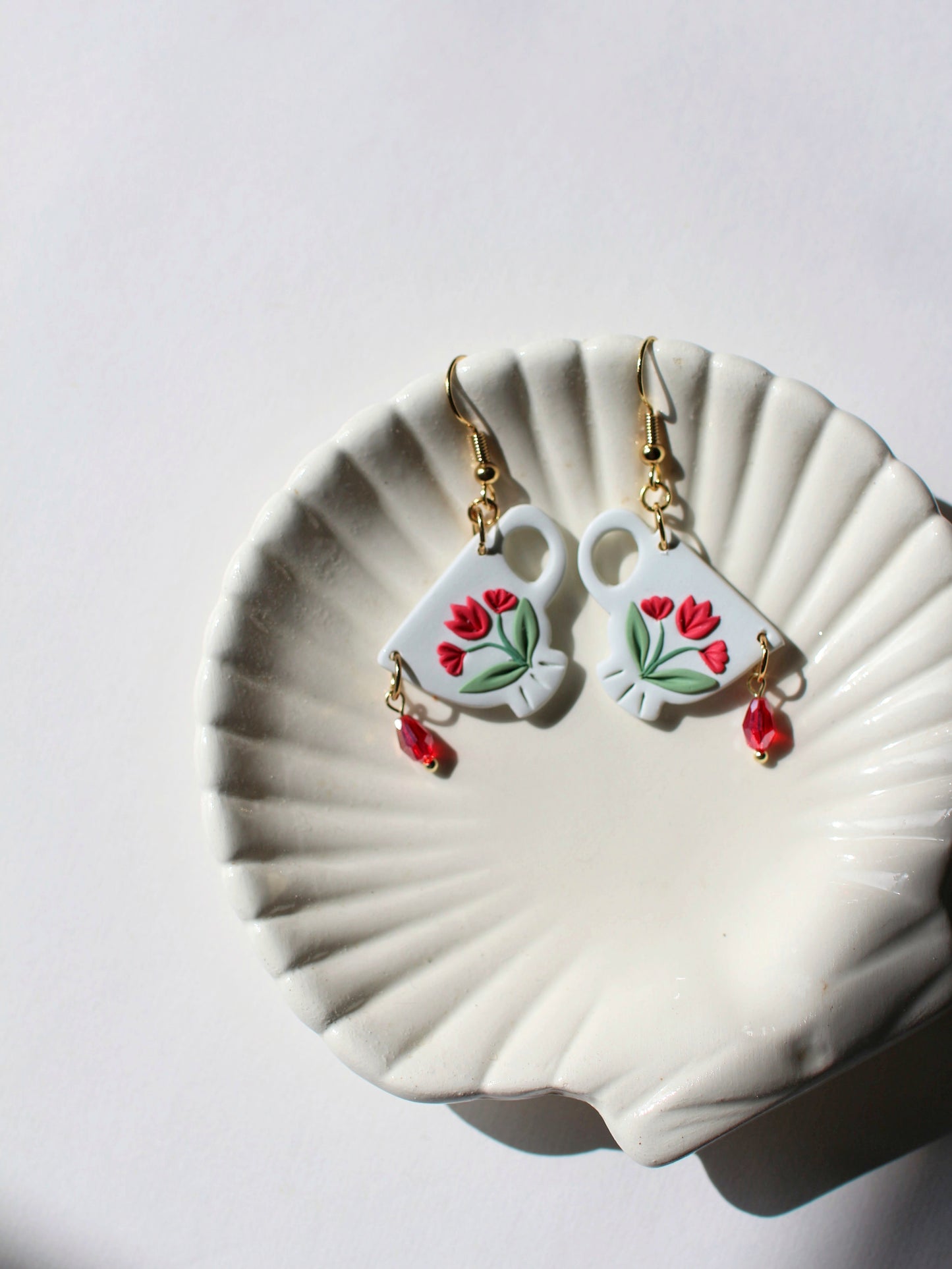Dainty Teacup Earrings
