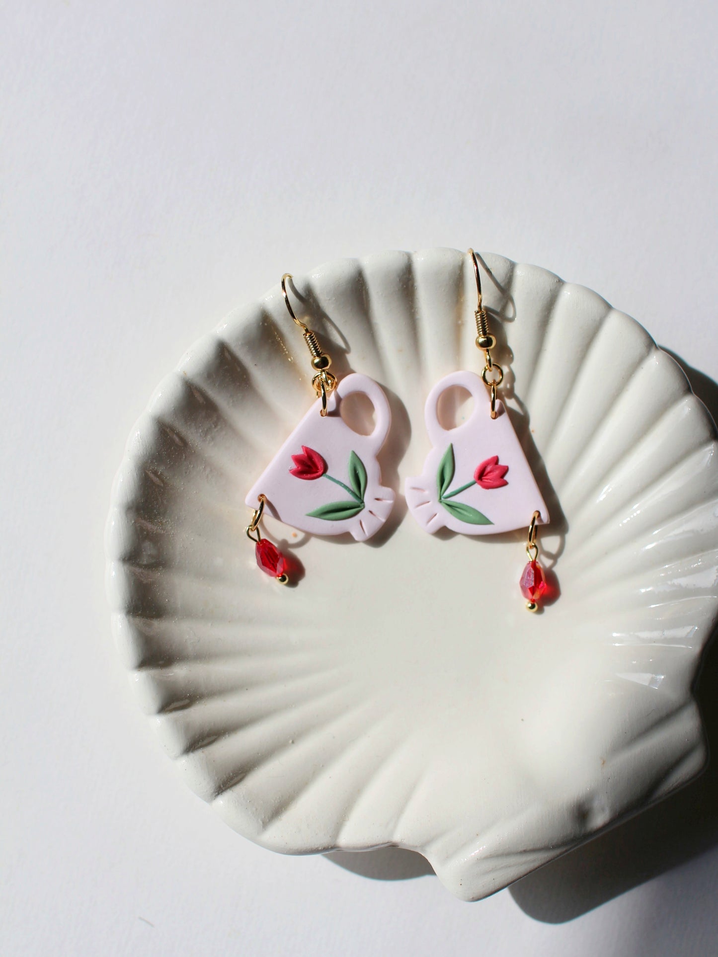 Dainty Teacup Earrings