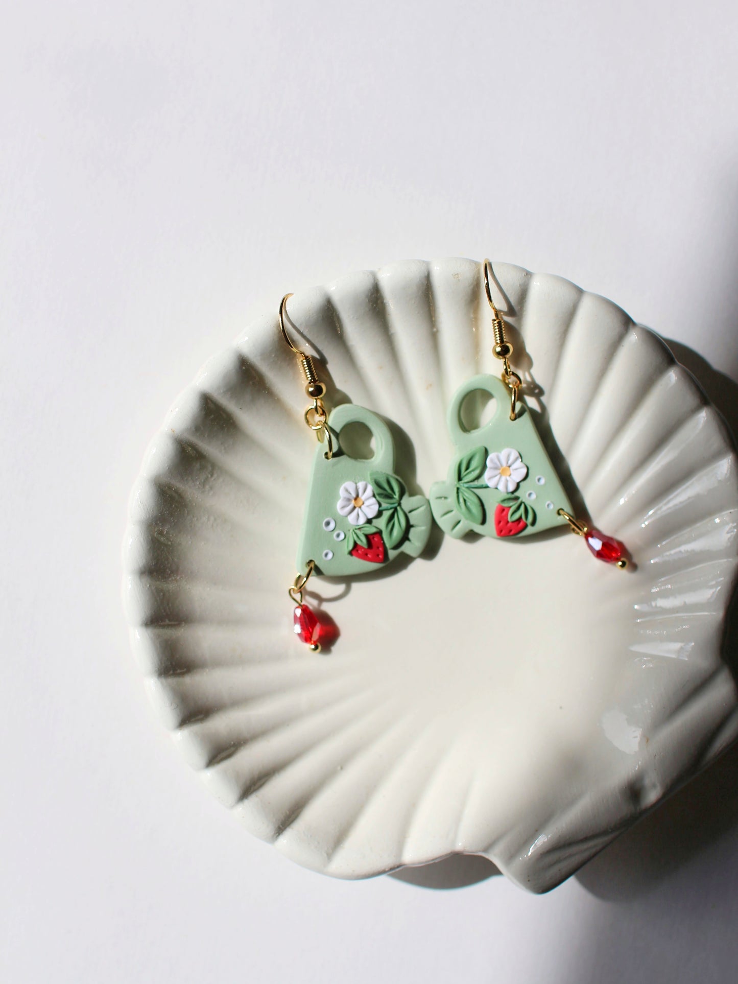 Dainty Teacup Earrings