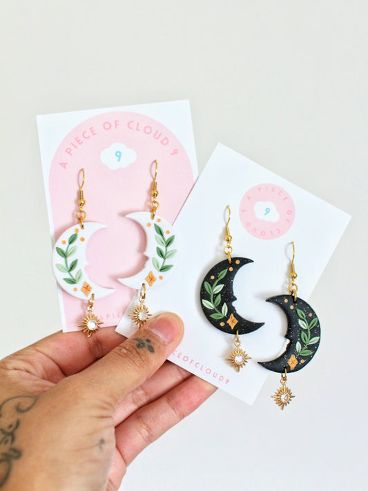 Whimsical Crescent Moon Earrings