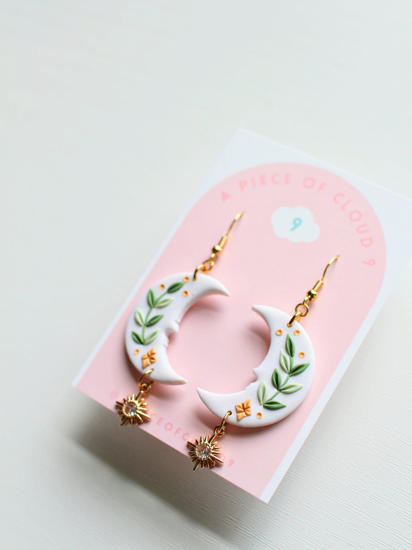 Whimsical Crescent Moon Earrings