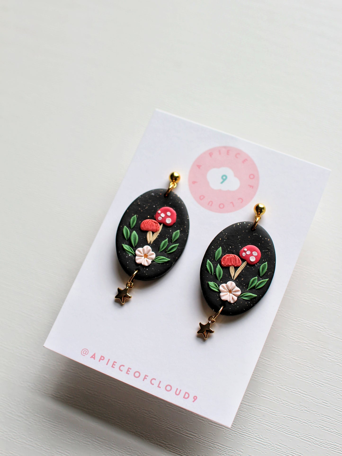 Midnight Mushrooms - Forestcore Earrings