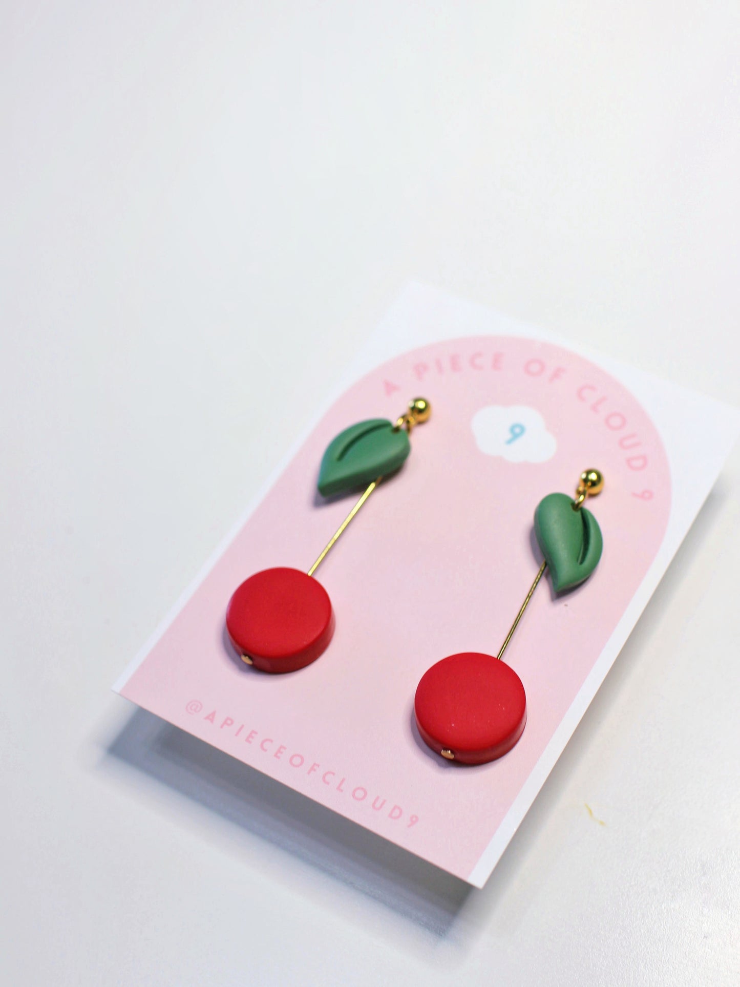 Pair of Cherries - Fruit Earrings