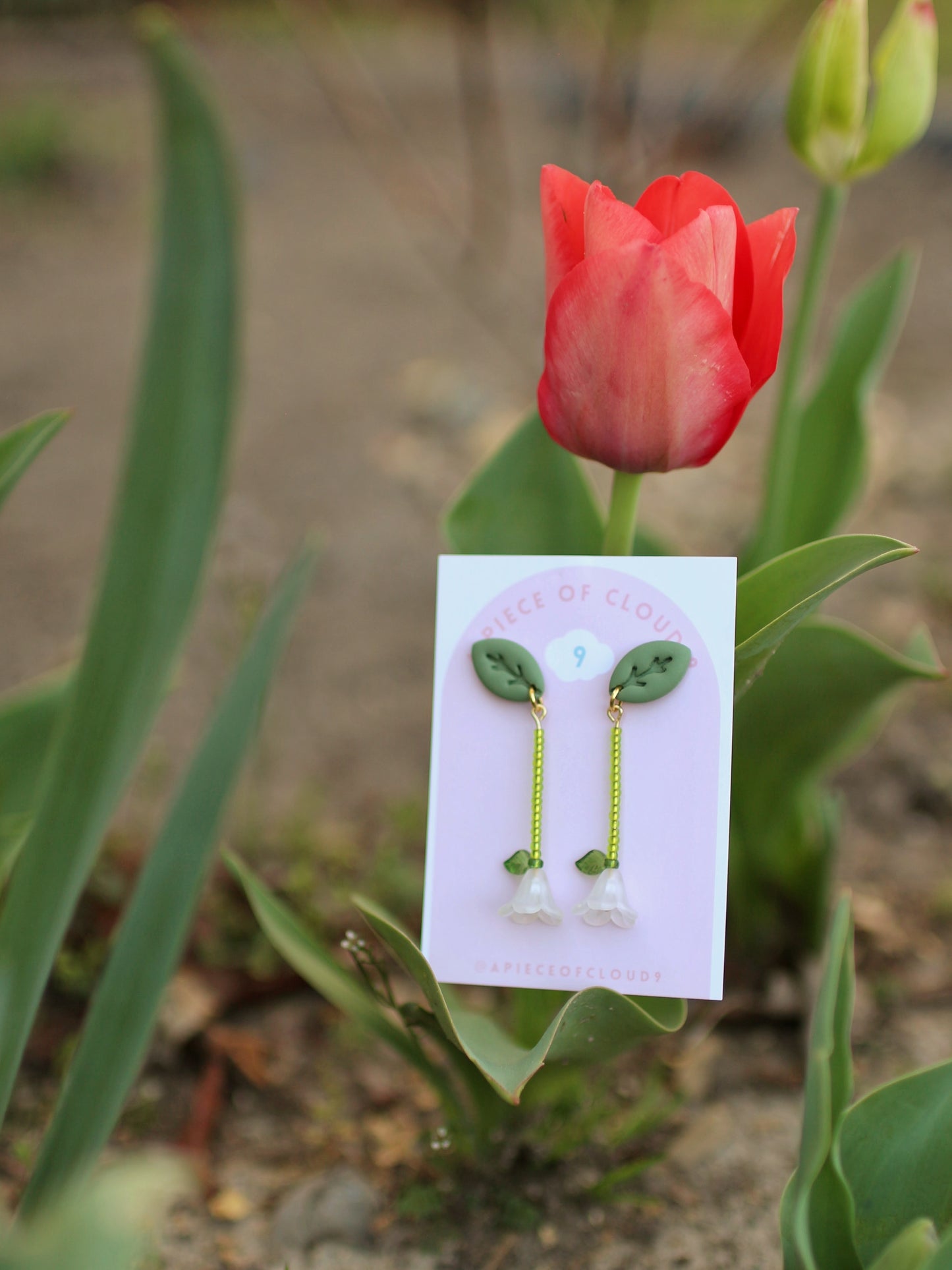 Tulip Garden - Droplet Tulip Earrings