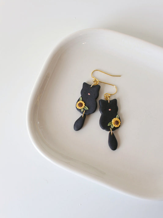 Salem - Black Cat Earrings