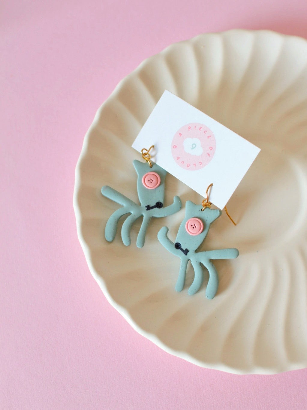 Plush Squid - Statement Fall Earrings