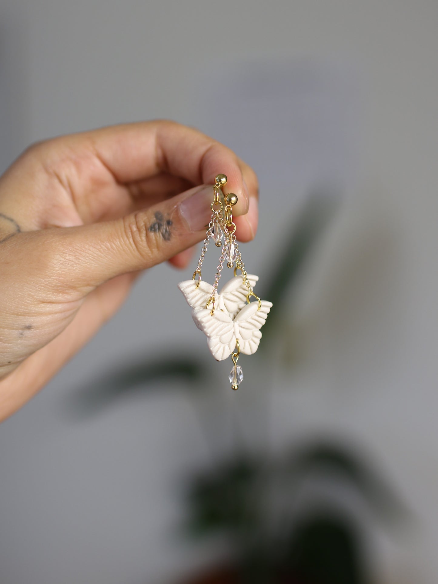 Opal Wings - Whimsical Droplet Earrings