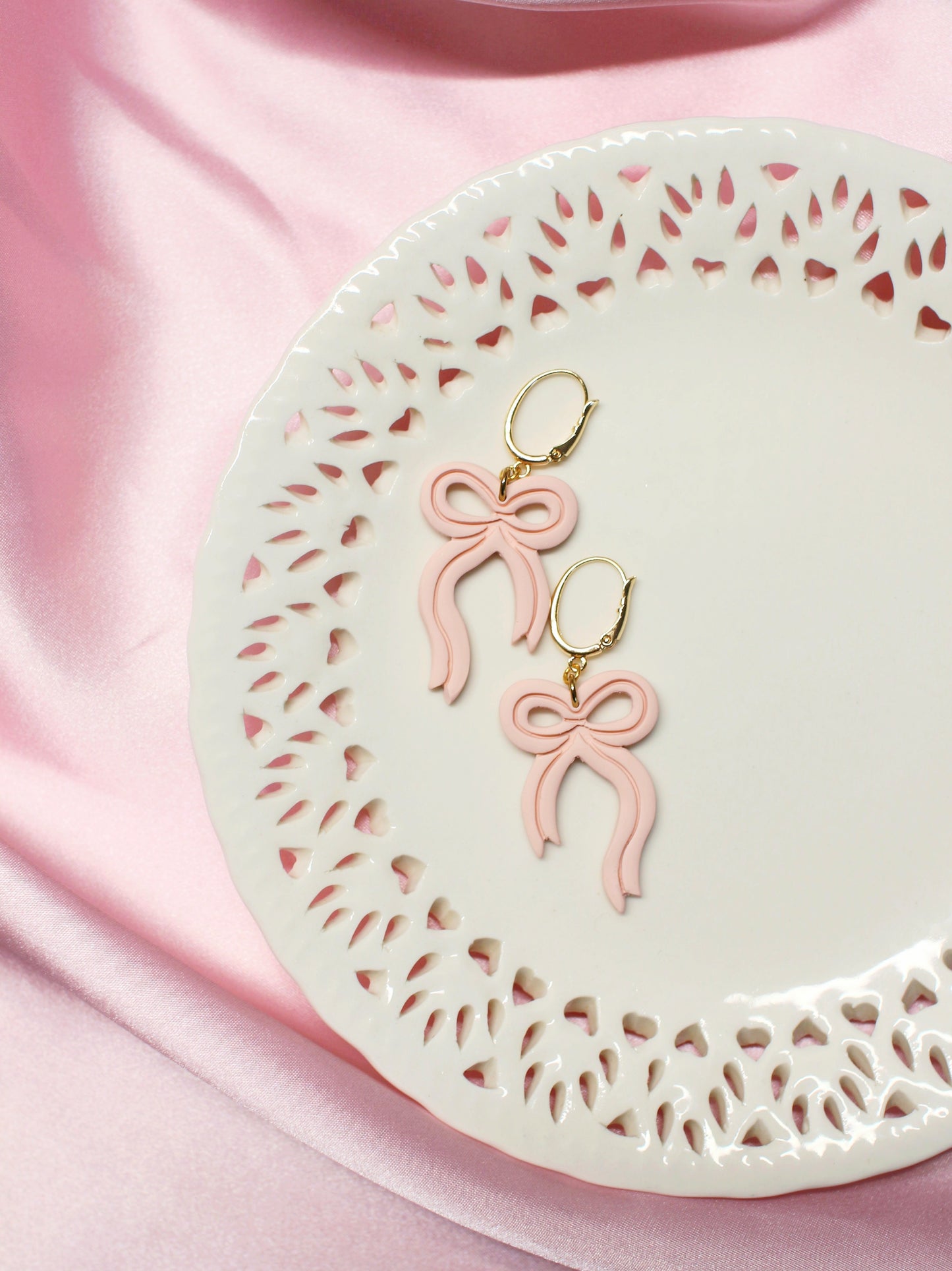 Pastel Ribbons - Statement Bow Earrings