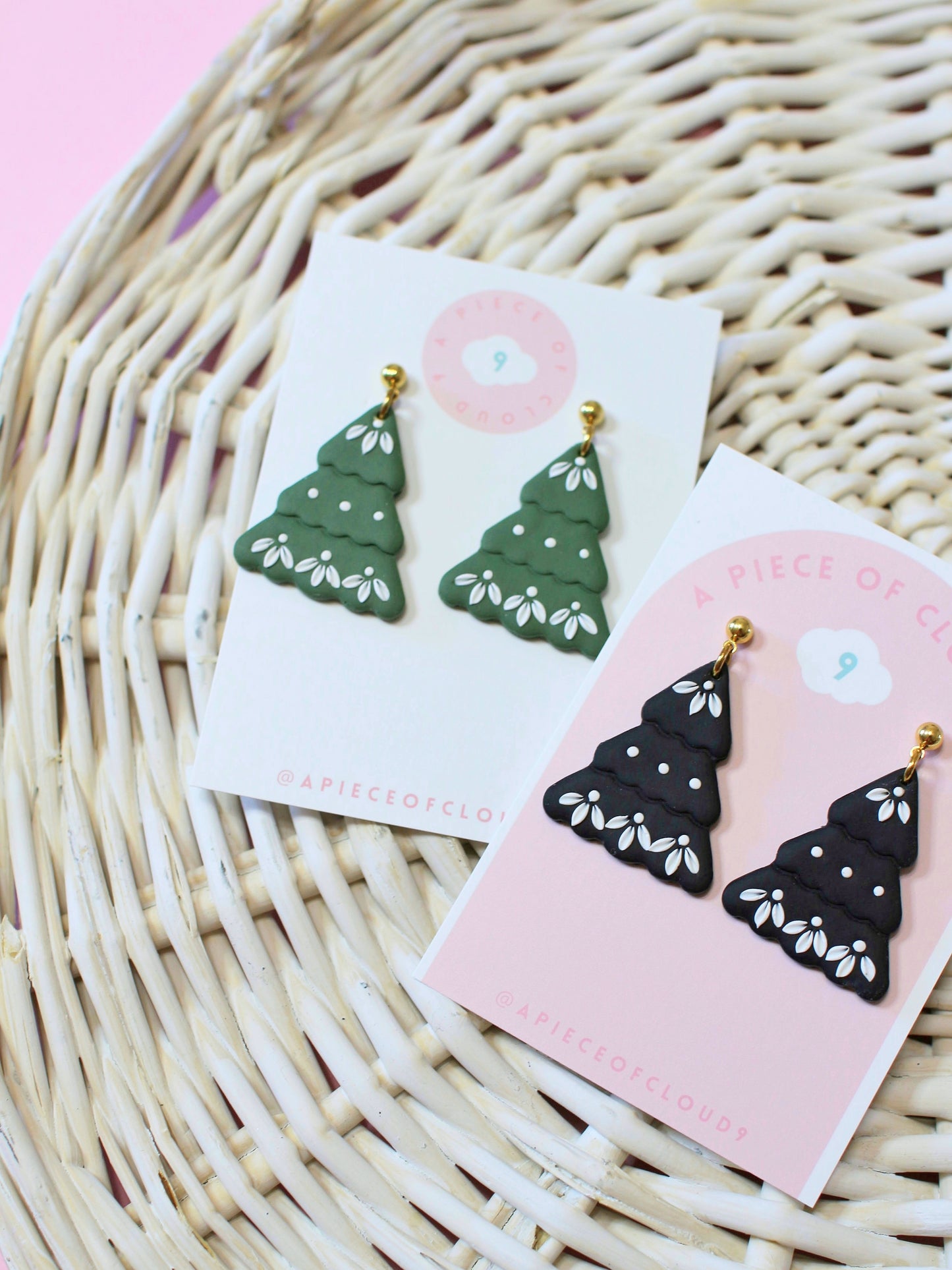 Noelle - Christmas Tree Earrings