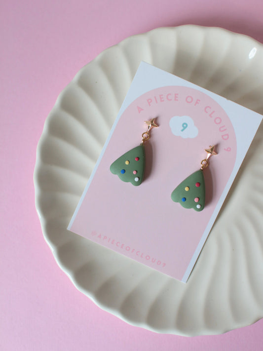 Spruce Chubbies - Christmas Tree Earrings
