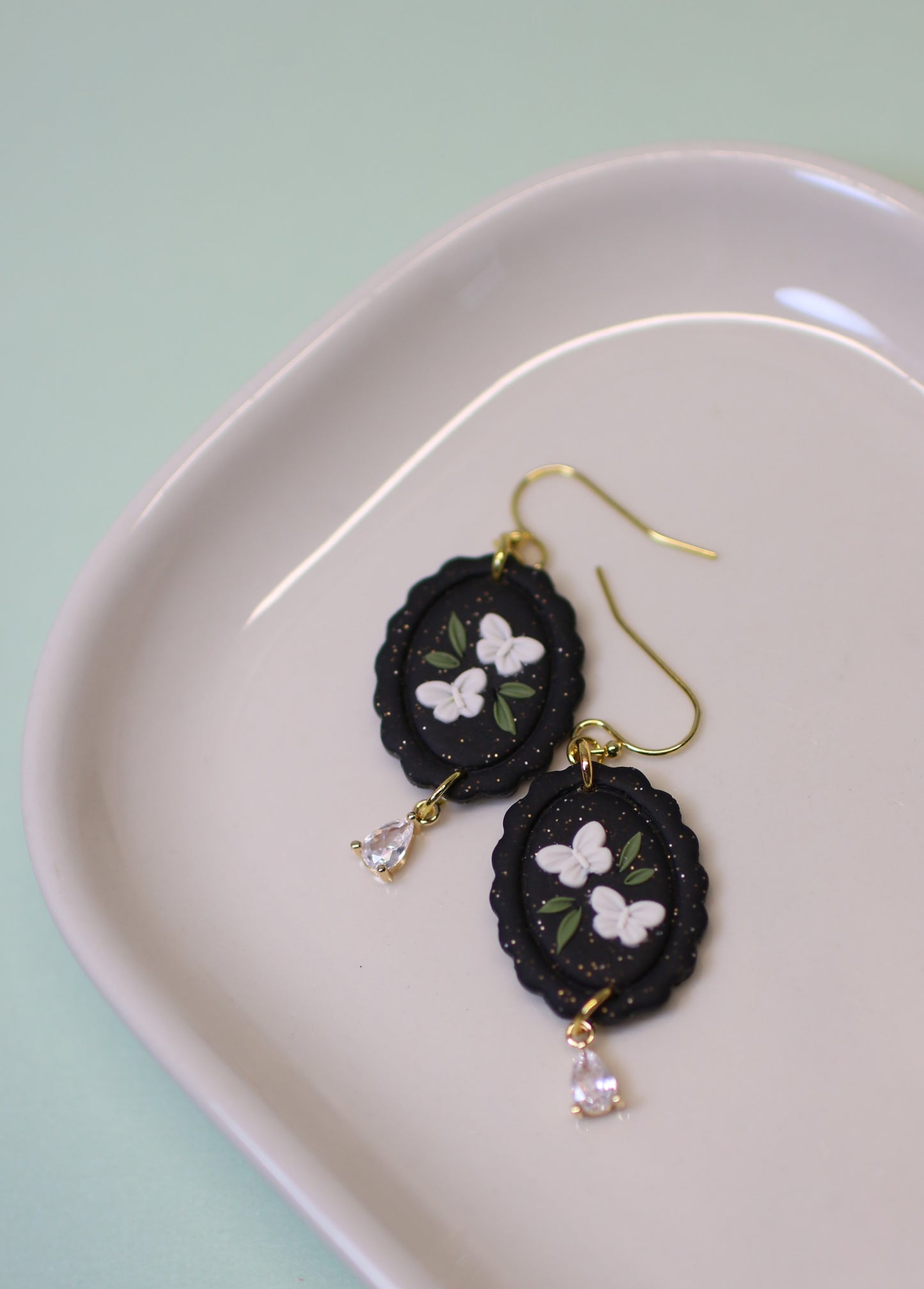 Shimmering Moths - Forestcore Earrings