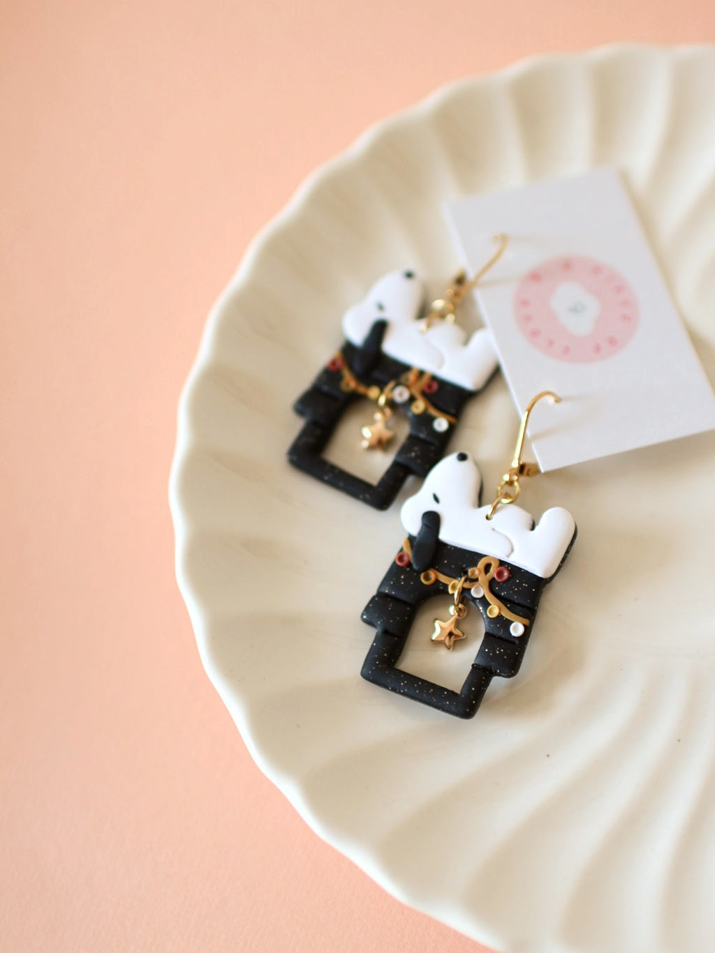 Festive Fall Pups - Statement Fall Earrings