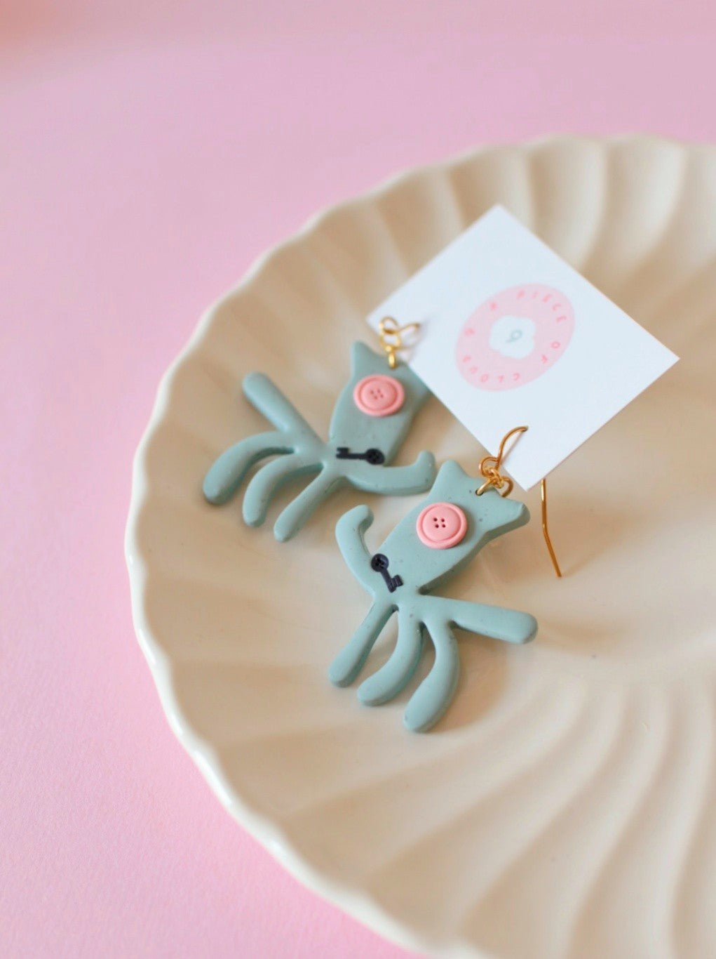 Plush Squid - Statement Fall Earrings