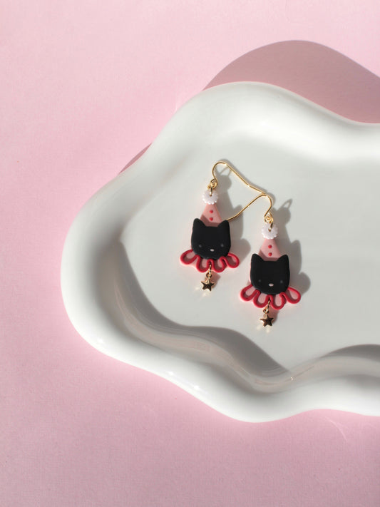 Clown Critters - Cat Earrings