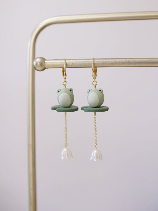 Frog Droplet Earrings