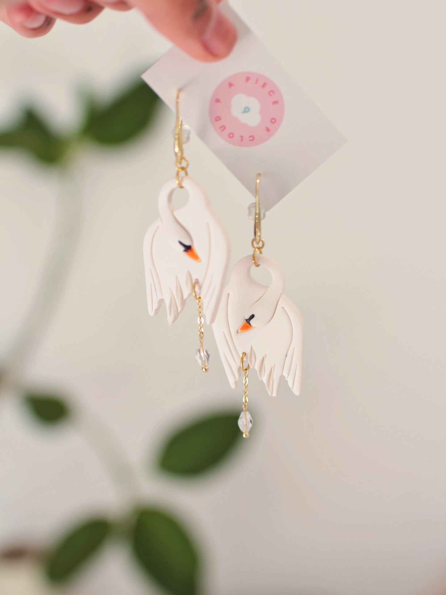 Swan Lake - Statement Swan Earrings