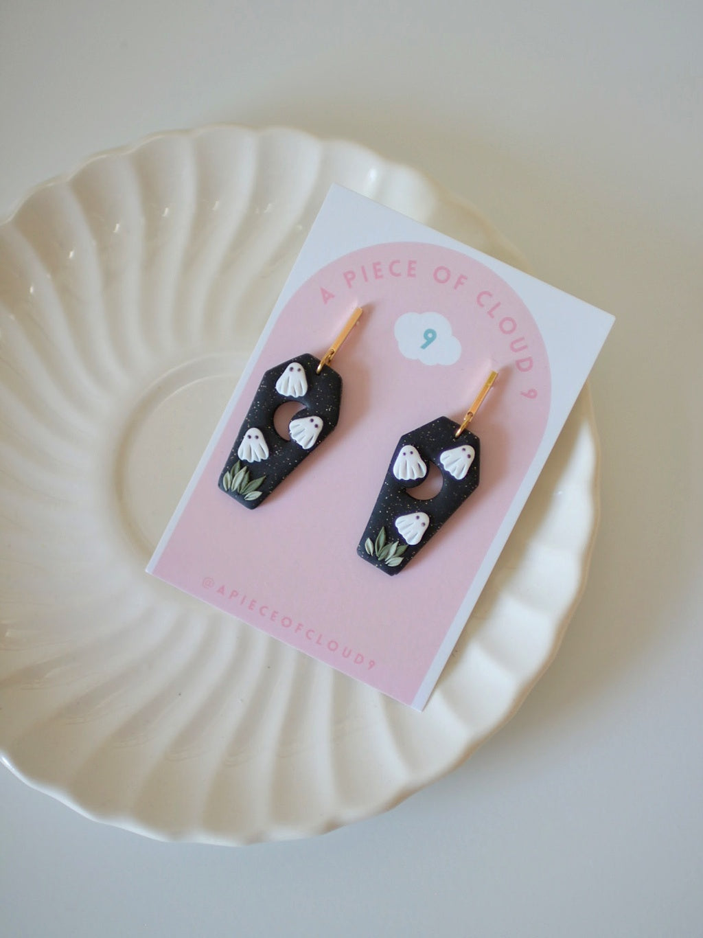 Graveyard Shift - Ghost Coffin Earrings