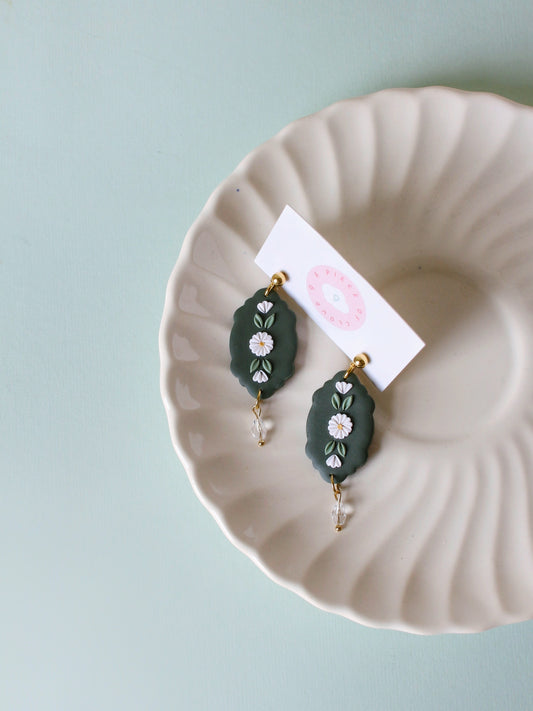 Lorelei - Floral Droplet Earrings