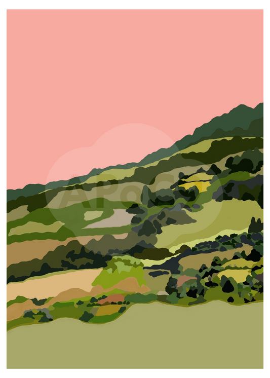 Paisaje 'La Salud' - 5x7 Art Print