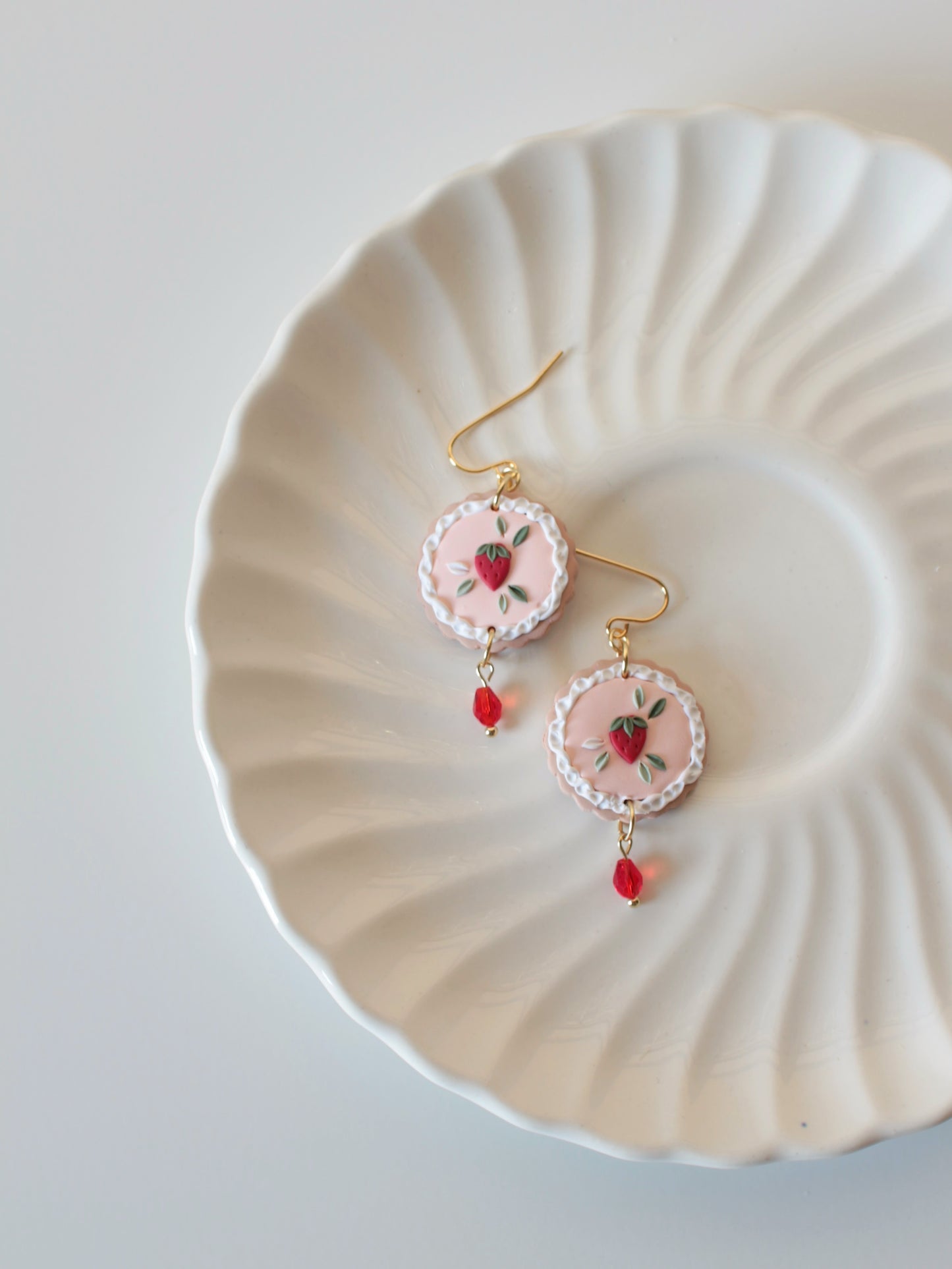 Strawberry Tarts - Dessert Earrings