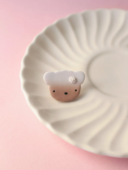 Latte Bear Pin