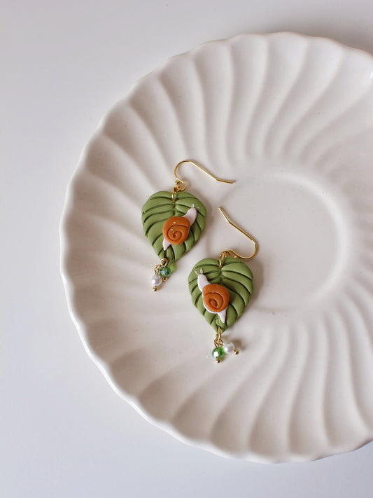 Garden Wanderer - Statement Foliage Earrings