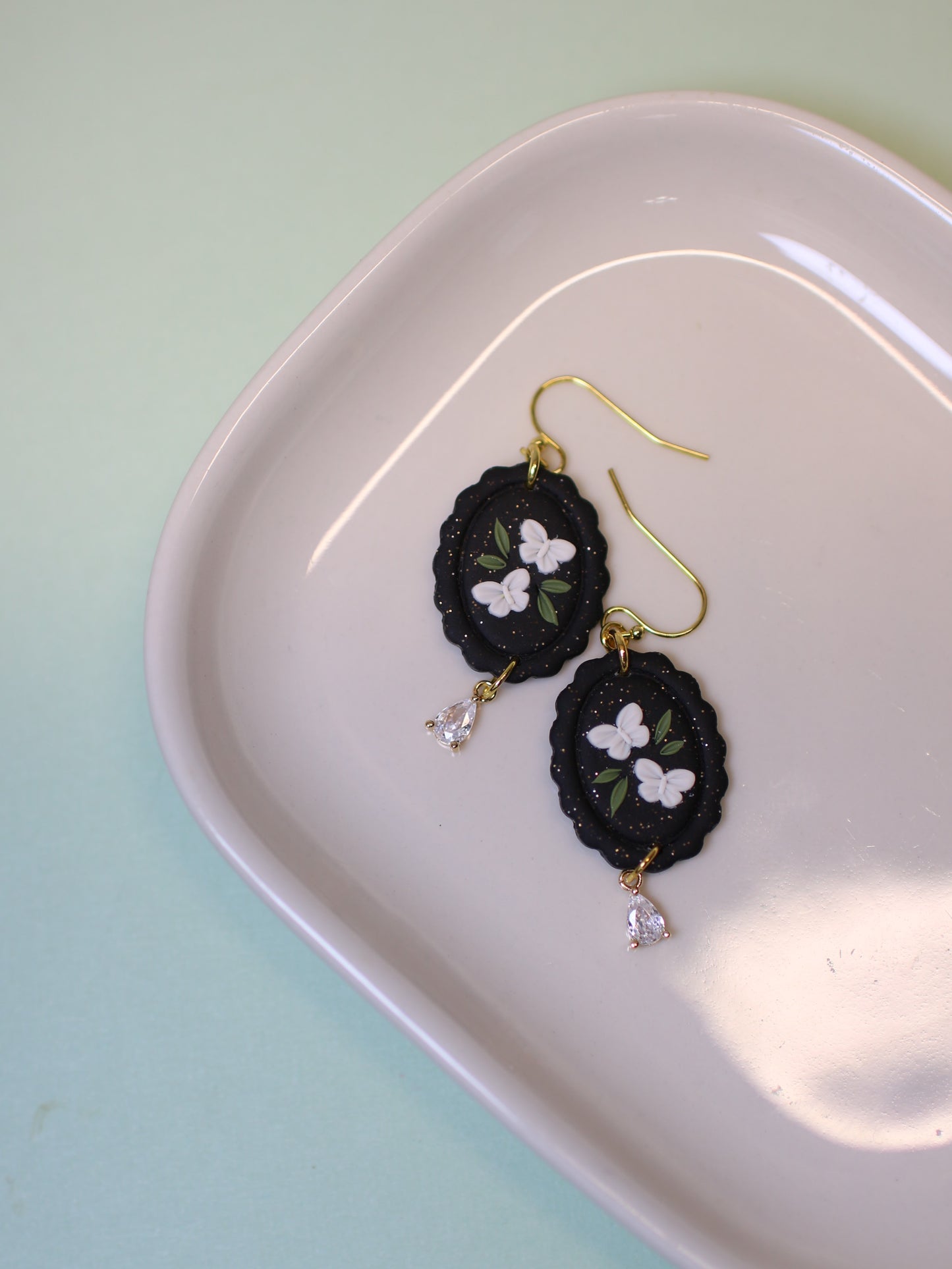 Shimmering Moths - Forestcore Earrings