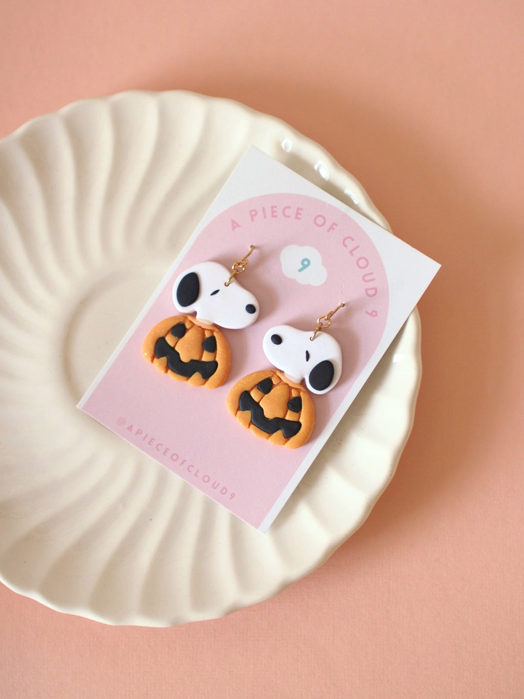 Halloween Pumpkin - Statement Earrings