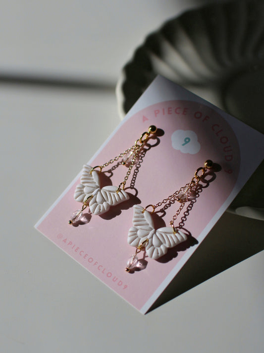 Opal Wings - Whimsical Droplet Earrings