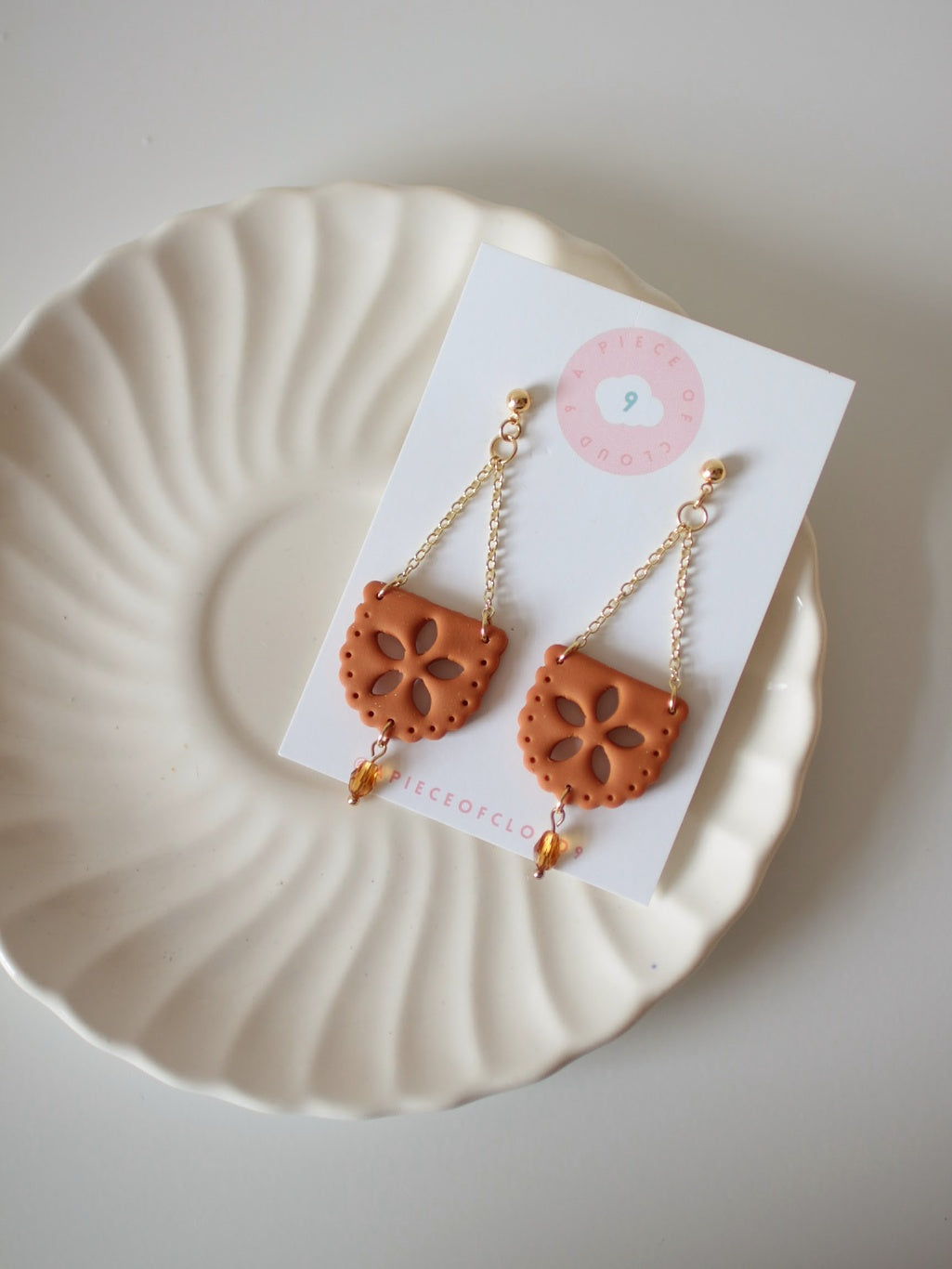 Papel Picado en Naranja - Statement Earrings