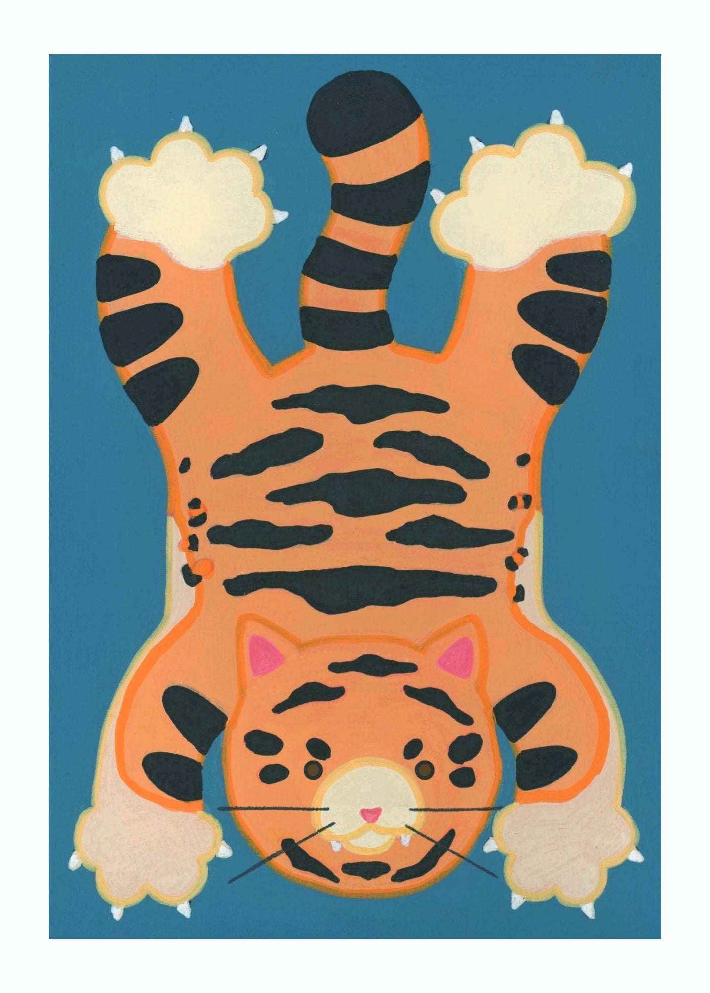 Mischievous Tiger - 5x7 Art Print