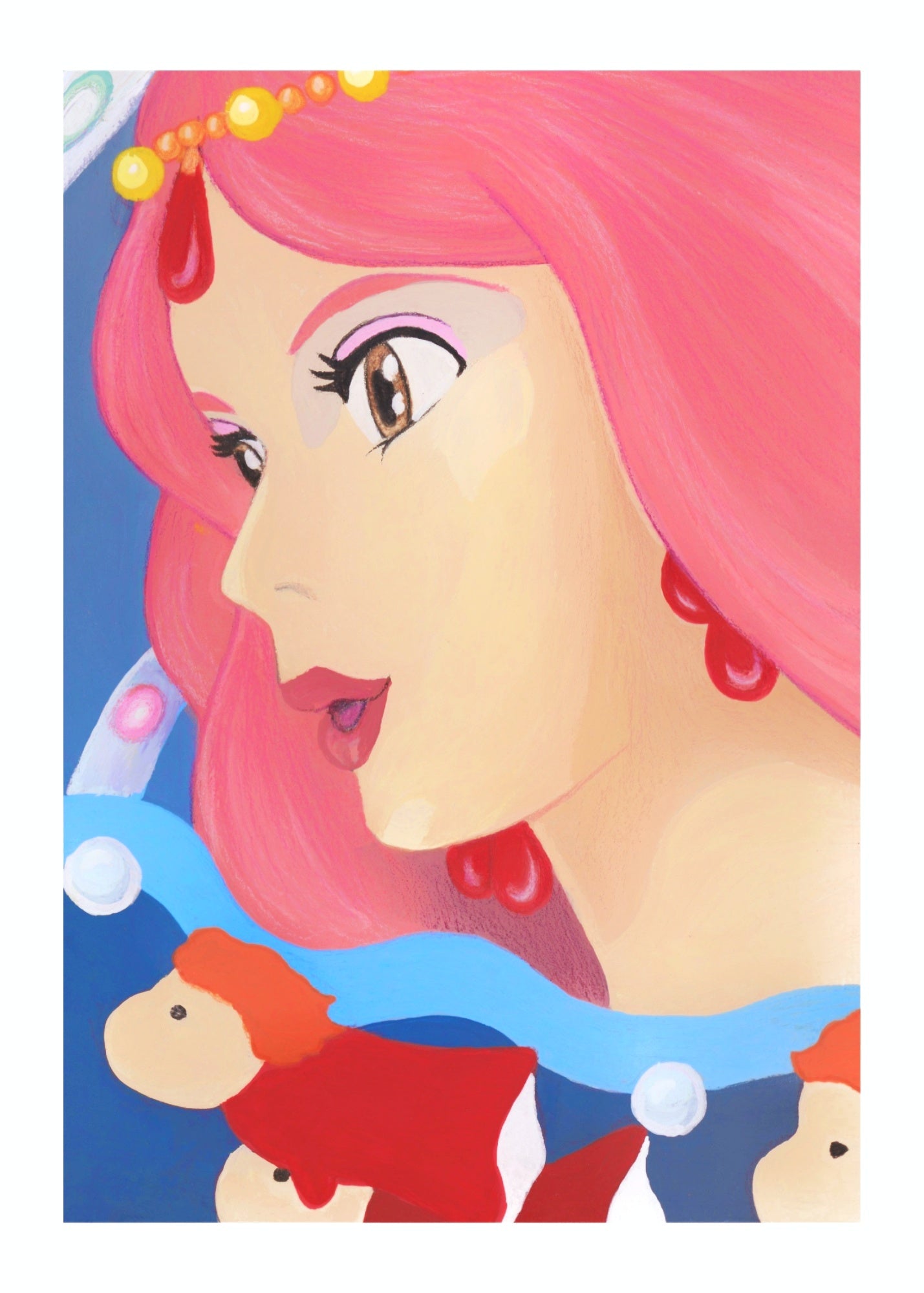 Queen of the Ocean - 5x7 Ponyo Inspired Art Print