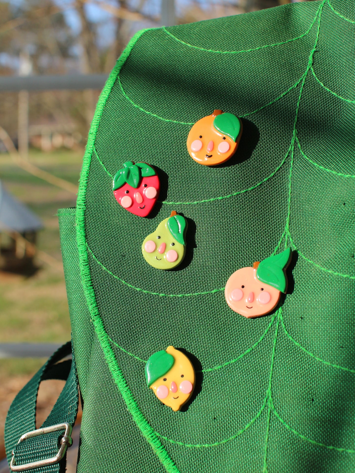 Fruit Friends - Handmade Polymer Clay Pins